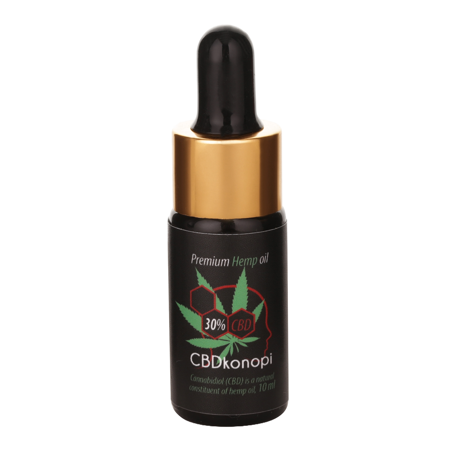 Fénixovy Slzy CBD 10% - přední strana lahvičky